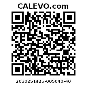 Calevo.com Preisschild 2030251s25-005040-40