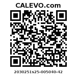 Calevo.com Preisschild 2030251s25-005040-42