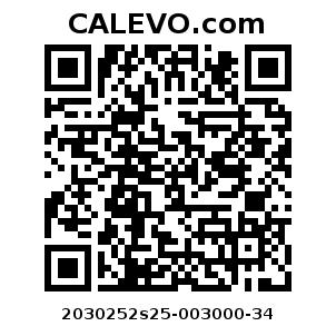 Calevo.com Preisschild 2030252s25-003000-34