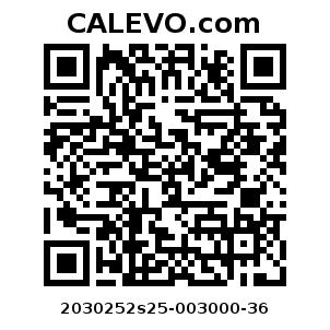 Calevo.com Preisschild 2030252s25-003000-36