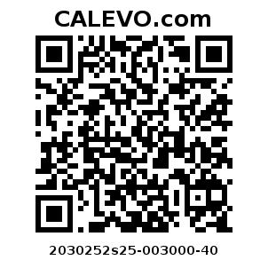 Calevo.com Preisschild 2030252s25-003000-40