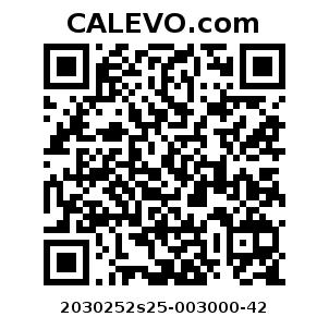 Calevo.com Preisschild 2030252s25-003000-42