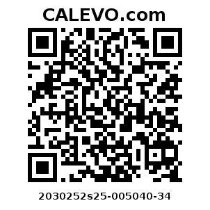 Calevo.com Preisschild 2030252s25-005040-34