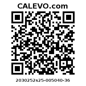 Calevo.com Preisschild 2030252s25-005040-36