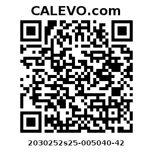 Calevo.com Preisschild 2030252s25-005040-42