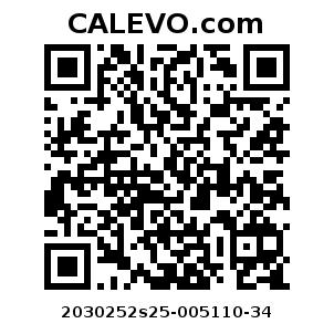 Calevo.com Preisschild 2030252s25-005110-34