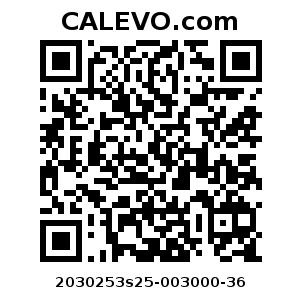 Calevo.com Preisschild 2030253s25-003000-36