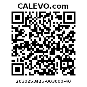 Calevo.com Preisschild 2030253s25-003000-40