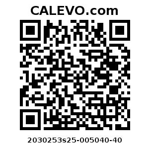 Calevo.com Preisschild 2030253s25-005040-40