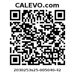 Calevo.com Preisschild 2030253s25-005040-42