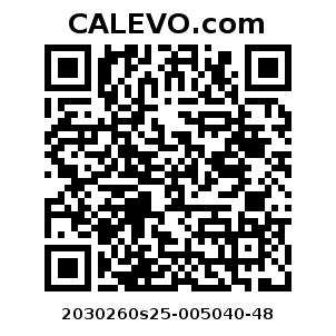 Calevo.com Preisschild 2030260s25-005040-48