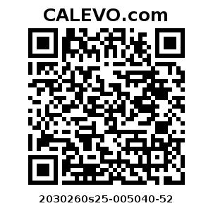 Calevo.com Preisschild 2030260s25-005040-52