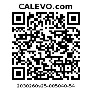 Calevo.com Preisschild 2030260s25-005040-54