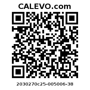 Calevo.com Preisschild 2030270c25-005006-38