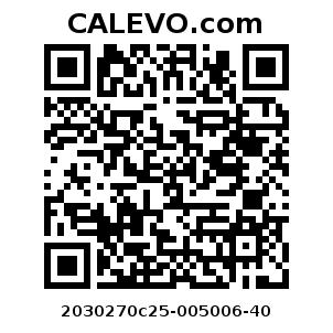 Calevo.com Preisschild 2030270c25-005006-40