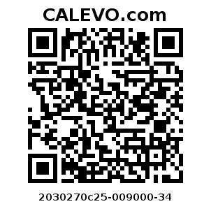 Calevo.com Preisschild 2030270c25-009000-34