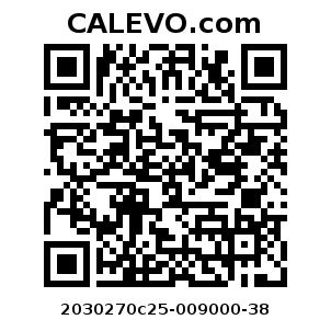 Calevo.com Preisschild 2030270c25-009000-38