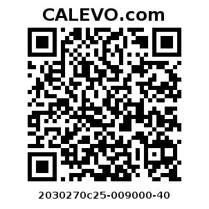 Calevo.com Preisschild 2030270c25-009000-40