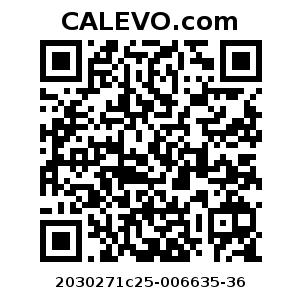 Calevo.com Preisschild 2030271c25-006635-36