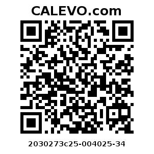 Calevo.com Preisschild 2030273c25-004025-34