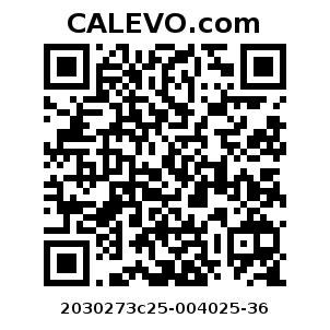 Calevo.com Preisschild 2030273c25-004025-36