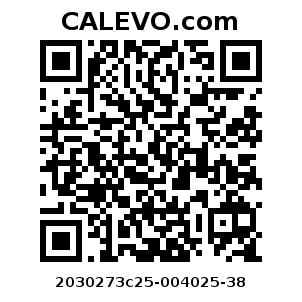 Calevo.com Preisschild 2030273c25-004025-38