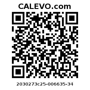 Calevo.com Preisschild 2030273c25-006635-34