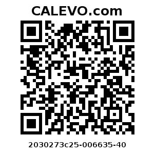 Calevo.com Preisschild 2030273c25-006635-40