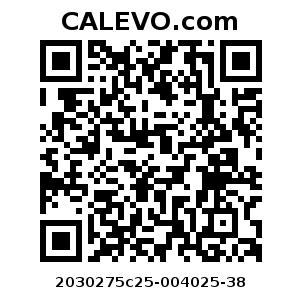 Calevo.com Preisschild 2030275c25-004025-38