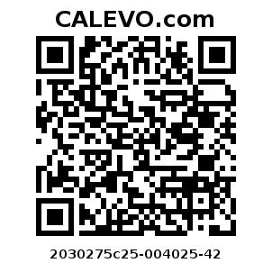 Calevo.com Preisschild 2030275c25-004025-42