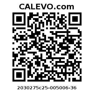 Calevo.com Preisschild 2030275c25-005006-36