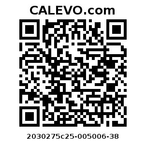 Calevo.com Preisschild 2030275c25-005006-38