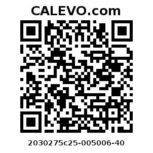 Calevo.com Preisschild 2030275c25-005006-40