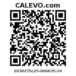 Calevo.com Preisschild 2030275c25-006635-34