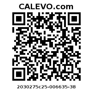 Calevo.com Preisschild 2030275c25-006635-38