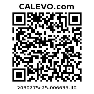 Calevo.com Preisschild 2030275c25-006635-40