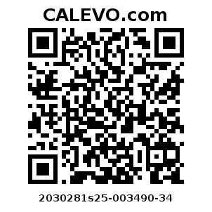 Calevo.com Preisschild 2030281s25-003490-34