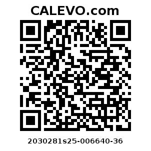 Calevo.com Preisschild 2030281s25-006640-36