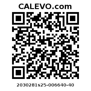 Calevo.com Preisschild 2030281s25-006640-40