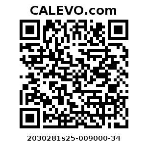 Calevo.com Preisschild 2030281s25-009000-34