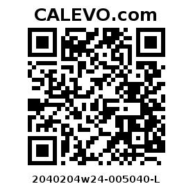 Calevo.com Preisschild 2040204w24-005040-L