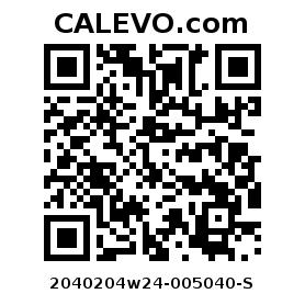 Calevo.com Preisschild 2040204w24-005040-S