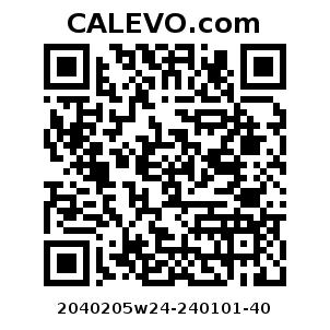 Calevo.com Preisschild 2040205w24-240101-40