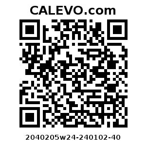 Calevo.com Preisschild 2040205w24-240102-40