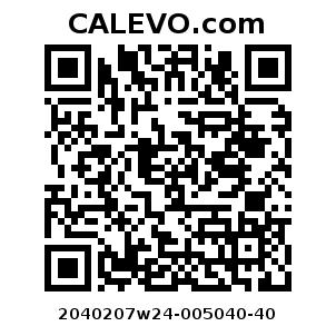 Calevo.com Preisschild 2040207w24-005040-40