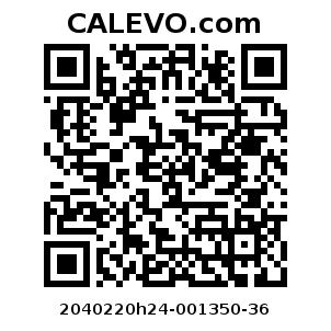 Calevo.com Preisschild 2040220h24-001350-36