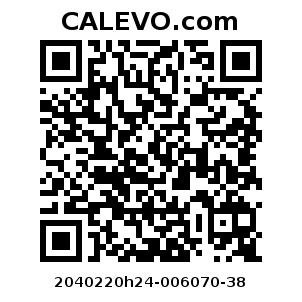 Calevo.com Preisschild 2040220h24-006070-38