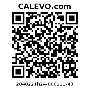 Calevo.com Preisschild 2040221h24-000111-40