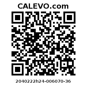 Calevo.com Preisschild 2040222h24-006070-36