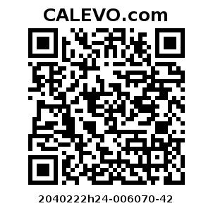 Calevo.com Preisschild 2040222h24-006070-42